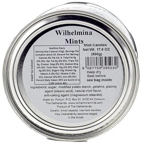 Vista 2 de Wilhelmina Peppermints - 17.6oz Holland Design Lata
