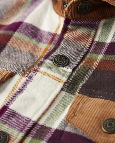 Vista 2 de Gymboree Chaqueta tipo camisa con botones a cuadros para niños y niños pequeños