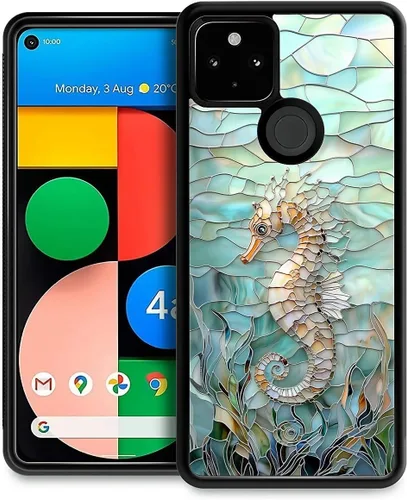 Vista 29 de Compatible con Google Pixel 4A 5G Mobile Case Creative Acrylic Back Panel Silicona Edge Case Slim Protección Especialmente para Google Pixel 4A 5G