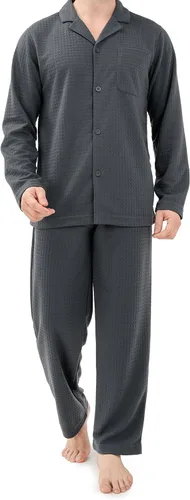 Vista 13 de DAVID ARCHY - Pijama de algodón con botones para hombre