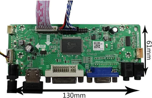 Vista 4 de 10.4 pulgadas VS104T-004A 1024X768 600nit Brillo WLED IPS Pantalla LCD y VGA DVI Audio LCD Controlador Junta
