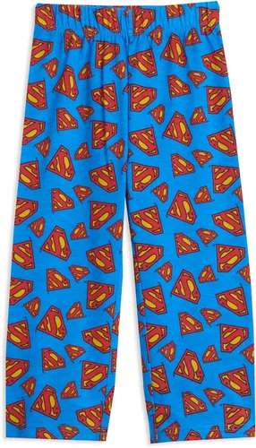 Vista 5 de DC Comics Justice League Superman Batman - Conjunto de pijama de 3 piezas para niños pequeños y grandes