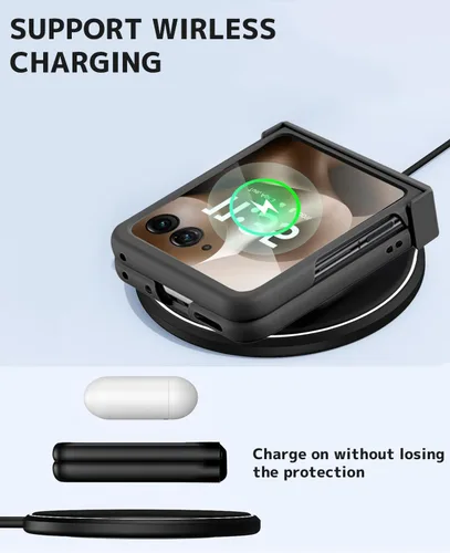 Vista 6 de NINKI Funda protectora para Motorola Razr Ultra 2025 con protector de bisagra, delgada, a prueba de golpes, para Motorola Razr 60 Ultra, funda