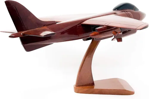 Vista 3 de AV8B Harrier Avión Modelo de Madera