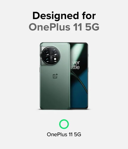 Vista 2 de Funda Ringke para OnePlus 11 5G [Fusion-X Negro] Parachoques aumentados, agarre cómodo, antideslizante, resistente, cubierta protectora a prueba