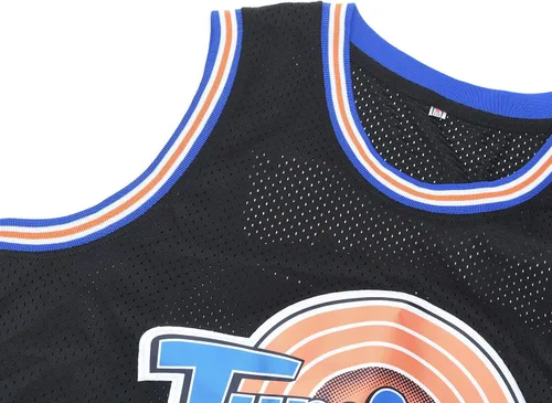 Vista 3 de Camiseta de baloncesto para hombre #23 Space Movie Jersey BlancoNegroAzul