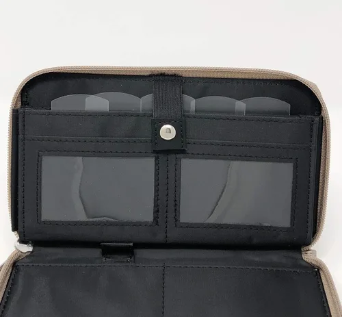 Vista 5 de Cartera, Púrpura, Cartera con cremallera