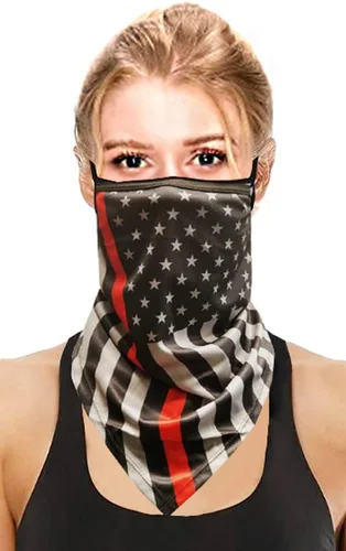 Vista 10 de CCFW Face Bandana Ear Loops Elegante Hombres Mujeres Polainas de Cuello para Polvo Viento Moto
