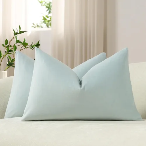 Vista 34 de Funda de almohada para cuerpo de Dezene, súper suave de terciopelo con cierre de cremallera oculto.