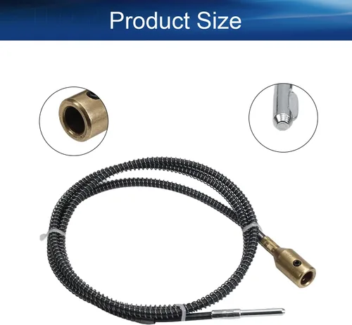 Vista 2 de Auniwaig Herramienta de accesorios de extensión de eje de taladro de núcleo flexible para amoladora de banco, herramienta de amoladora giratoria