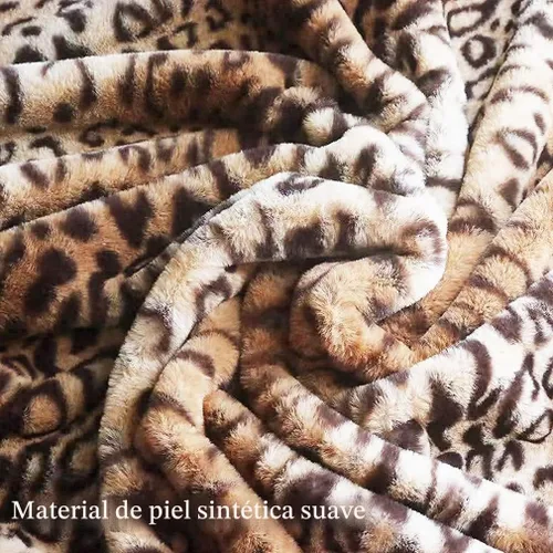 Vista 5 de Almohadas Decorativas de Piel Sintética, Juego de 2 Fundas de Almohada Cuadradas Decorativas para Sofá, Estampado de Leopardo Guepardo Funda