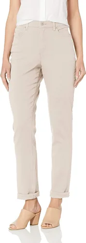 Vista 58 de Gloria Vanderbilt - Pantalones de mezclilla Amanda clásicos de tiro alto y pierna cónica petite para mujer Begonia Bloom