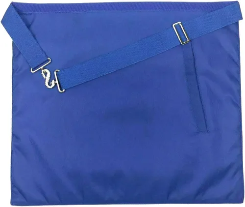 Vista 5 de Juego de 12 delantales Masonic Regalia con cuello de cadena con respaldo azul, Azul
