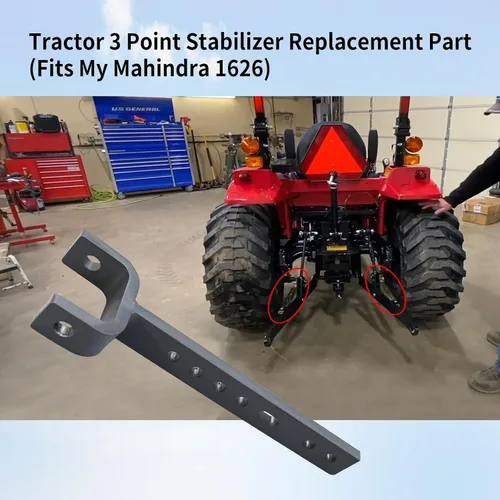 Vista 2 de Reemplazo del estabilizador de 3 puntos compatible con tractor Mahindra, estabilizador de enganche de 3 puntos número de pieza 19573022000