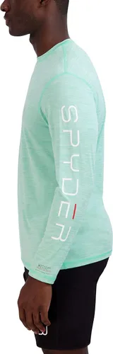 Vista 3 de Spyder Mens Long Sleeve Rashguard Quick-Dry Swim Shirt Sun Protection, Performance Top