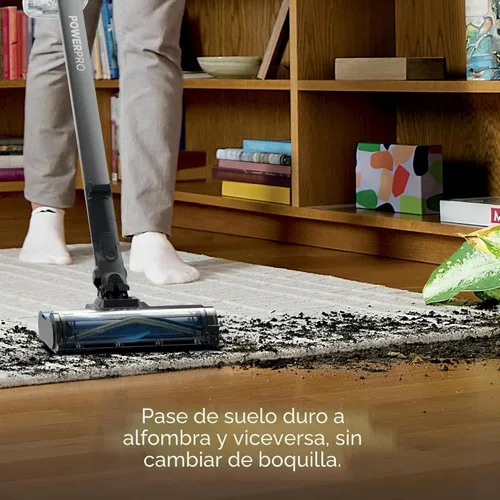 Vista 5 de Aspiradora inalámbrica Shark PowerPro Reveal Plus, tecnología FloorDetect y Dirt-Reveal, filtro HEPA, para alfombra y suelo duro, recargable