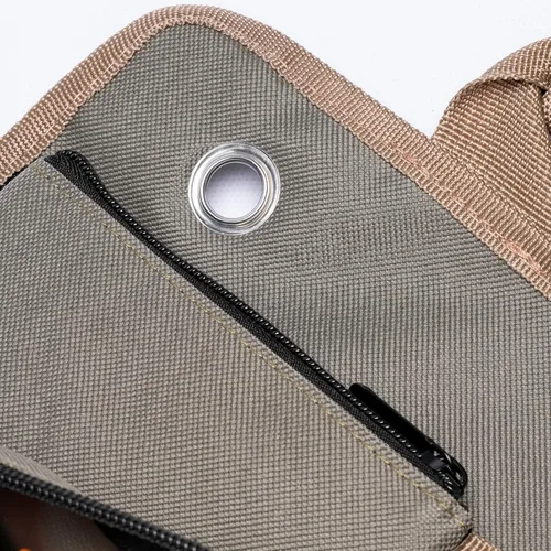 Vista 8 de Bolsa de herramientas enrollable, bolsa organizadora de herramientas resistente, bolsa de herramientas portátil con 6 bolsillos para herramientas