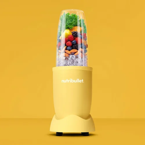 Vista 2 de NutriBullet NB9-1301ALW Pro - 13 piezas, color amarillo mate, licuadora de alimentos de 900 W