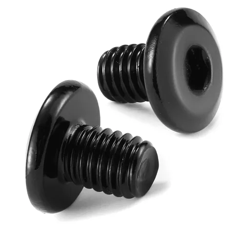 Vista 32 de M5 x 6mm 10Pcs Tornillos de cabeza plana con casquillo hexagonal, 304 Acero inoxidable 18-8, rosca completa, óxido negro de SG TZH