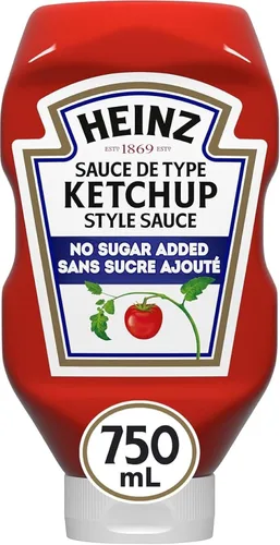 Vista 11 de Heinz Ketchup de tomate sin azúcar añadido (botella de 368 g)