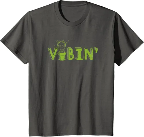 Vista 69 de Marvel Groot Vibin' Headphones Guardians of the Galaxy Camiseta, Negro