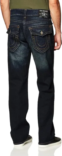 Vista 3 de True Religion Men's Ricky Straight Leg Jean with Back Flap Pockets