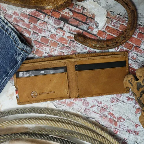 Vista 44 de HOOEY Cuero Bi-Fold Hombre, Hands-Up- Estampado Nómada, Talla única, 2812937