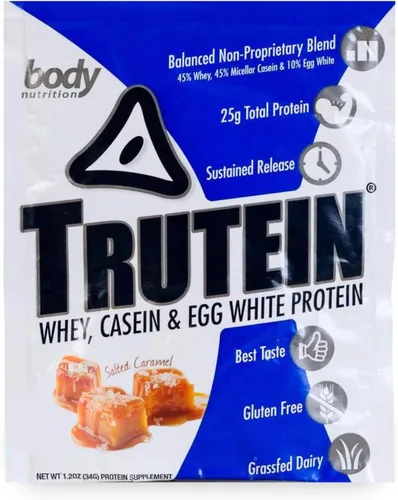 Vista 17 de Body Nutrition Trutein Polvo de Proteína Alto: 45% Suero, 45% Caseína, 10% Clara de Huevo, Sin Gluten, Bajo en Sodio, Polvo de Proteína de Suero