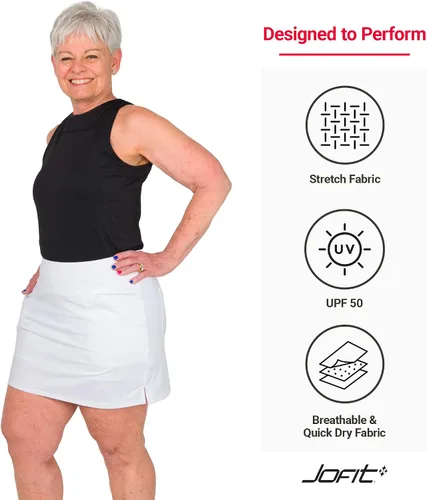Vista 3 de Jofit Apparel - Falda pantalón deportiva para mujer para golf y tenis