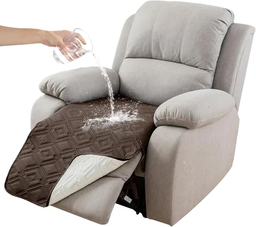 Vista 36 de Genina Juego de 2 Fundas de Reposabrazos para Sofá 100% Impermeables, Fundas para Reposabrazos de Sofá, Sillón, Protectores Antideslizantes