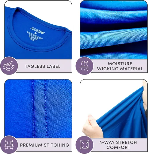 Vista 13 de Rocky Ropa interior térmica para niños, ropa interior larga para niños, capa base para clima frío/esquí