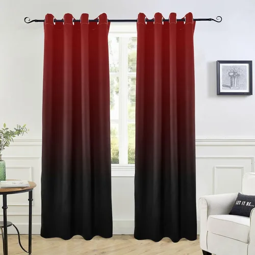 Vista 20 de Cortinas amarillas y azules de 84 pulgadas, 1 pieza, cortinas de puerta para tratamientos de ventanas, divisores de habitación, cortinas de cocina