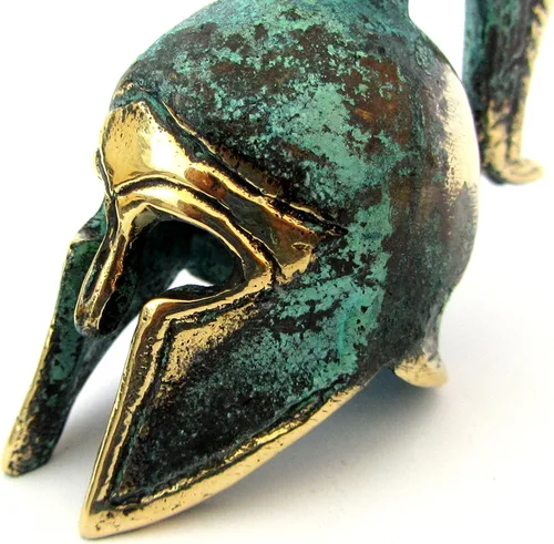 Vista 6 de IconsGr Museo de Bronce Griego Antiguo Réplica del Casco de Oficial Espartano (387)