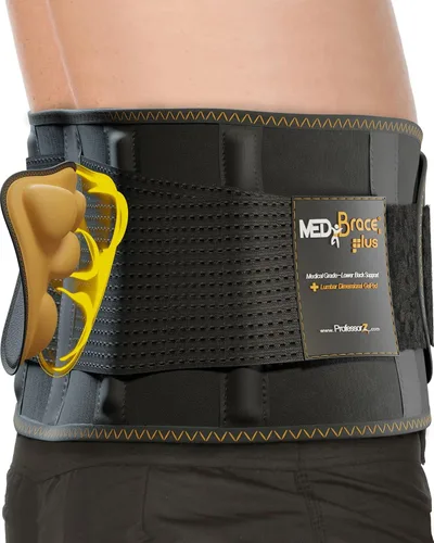 Vista 11 de PLUS - Soporte lumbar para levantar en el trabajo con almohadilla lumbar dimensional ergonómica, cinturón de soporte de espalda para aliviar
