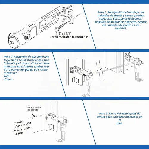 Vista 4 de para el control remoto del sensor de la puerta del garaje Genie, compatible