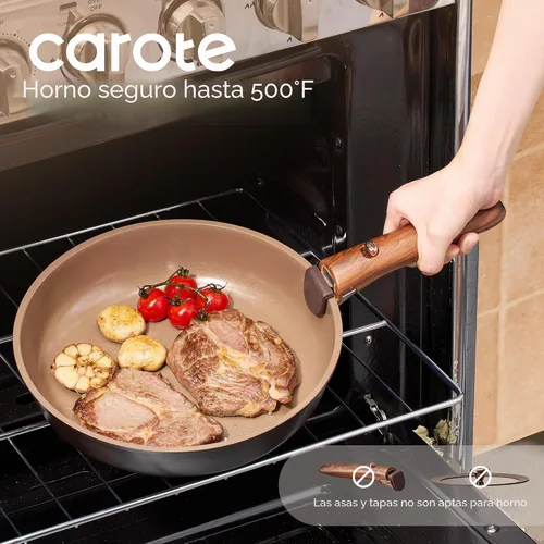 Vista 6 de CAROTE 25pcs Ceramic Cookware Set, Pots and Pans Set with Detachable Handle
