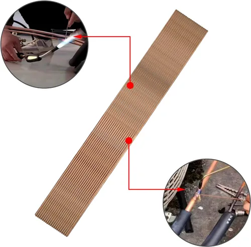 Vista 4 de Varilla de soldadura de cobre, autofósforo de cobre de fósforo, varilla de soldadura redonda de baja temperatura, consumibles de soldadura de fusión