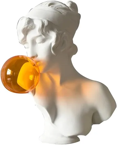 Vista 8 de Escultura de estatua de feng shui chino, escultura moderna, escultura, decoración, adornos, hogar, sala de estar, busto, niña, hecho a mano, arte