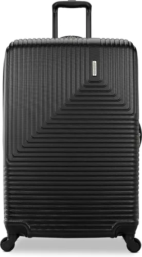Vista 3 de American Tourister Groove - Equipaje rígido con ruedas giratorias, color negro, juego de 3 piezas (equipaje de mano, mediano, grande)
