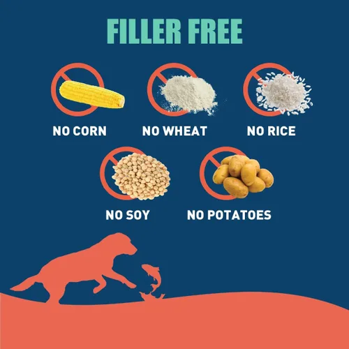 Vista 5 de SUPER3+ Salmón liofilizado de salmón crudo para perros Cachorros y adultos Raza pequeña y grande Alto en proteínas Sin granos Nutrición