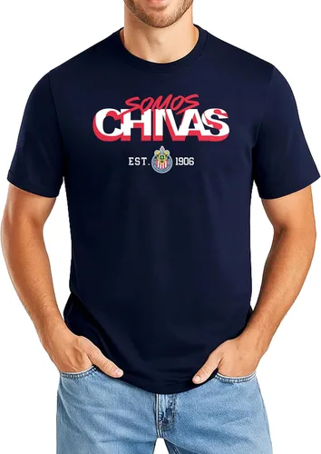 Vista 3 de Icon Sports Official Club Deportivo Guadalajara - Chivas Cotton T-Shirt - Unisex Adult