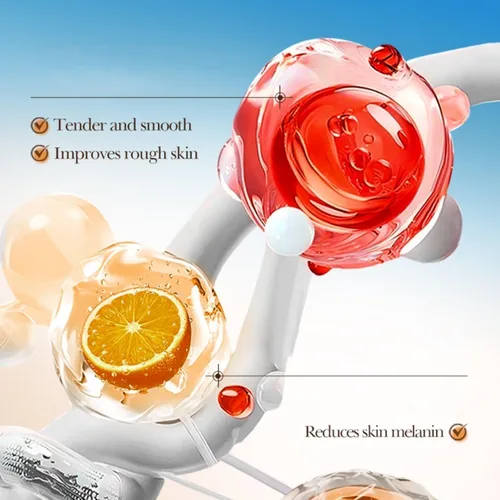 Vista 6 de Gel exfoliante naranja, gel pelador de vitamina C para cara y cuerpo, exfoliante facial suave, exfoliante hidratante y de limpieza profunda, suaviza
