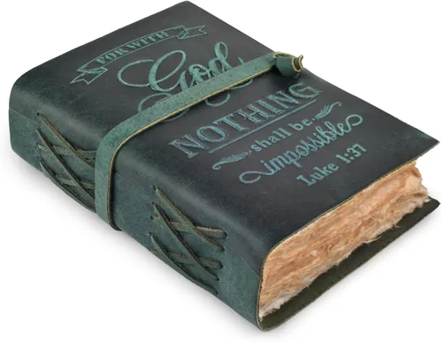 Vista 9 de LEATHER VILLAGE Diario bíblico vintage encuadernado en cuero, hecho a mano, diario antiguo de oración cristiana en relieve para mujeres y hombres