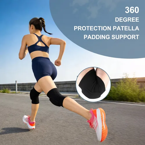 Vista 3 de Rodilleras de voleibol para mujer, rodilleras suaves y transpirables para voleibol, fútbol, baile, yoga, tenis, correr, ciclismo, entrenamiento