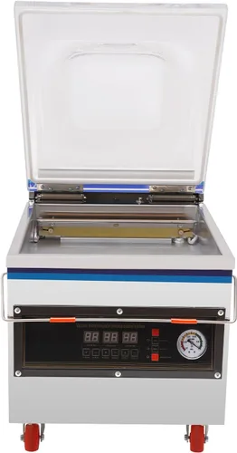 Vista 5 de Máquina selladora al vacío de cámara, sellador de alimentos al vacío de cocina para alimentos húmedos Selladores de carne Máquina de envasado al