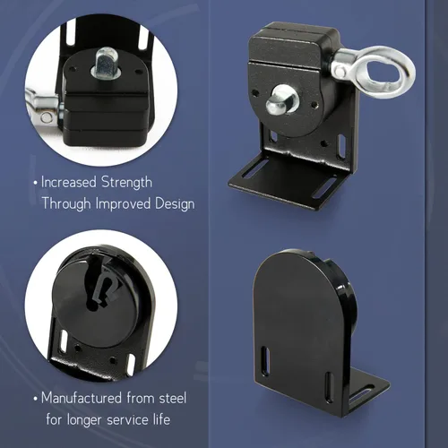 Vista 4 de Coolaroo Soporte de piezas de repuesto, compatible con persianas enrollables externas Coolaroo, actualizado a anillo de metal, persianas enrollables