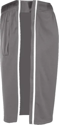 Vista 3 de Deyeek Pantalones cortos de baloncesto para hombre, con cremallera lateral, pantalones cortos de baloncesto para después de la cirugía, pantalones