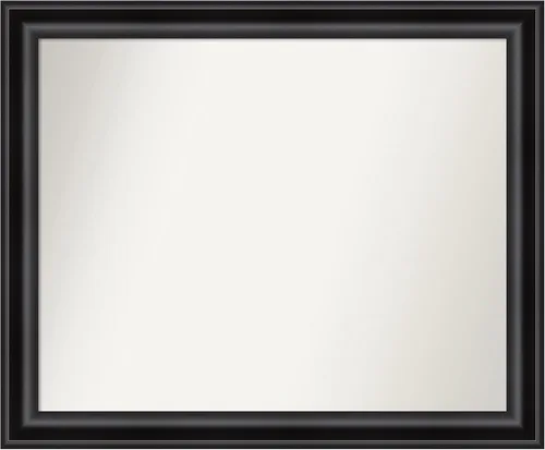 Vista 655 de Amanti Art Espejo personalizado, espejo de baño negro puente, espejo de pared o espejo de tocador de baño sobre el fregadero (26 x 26 pulgadas)