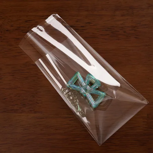 Vista 5 de Paquete de 200 bolsas de celofán para sellar - transparentes, resellables, autoadhesivas para embalar regalos, galletas, dulces, joyas, muestras - 3