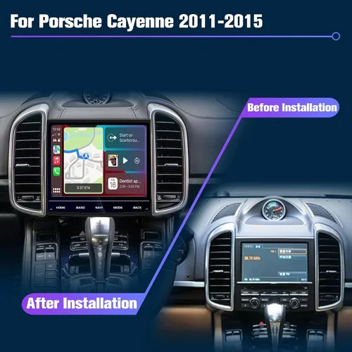Vista 2 de Radio para Porsche Cayenne 2011-2015: unidad principal Android estéreo de coche 32G